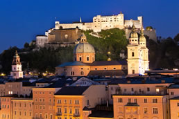 Die Stadt Salzburg am Abend - immer einen Ausflug Wert